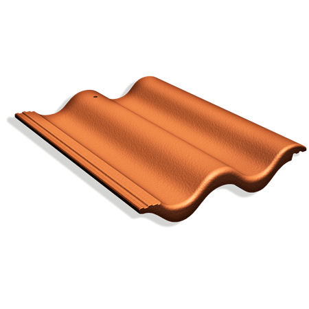 TAKPANNA 2-KUPIG PALEMA CANDORBLANK. TEGELRÖD