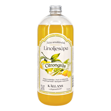 KÄLLANS LINOLJESÅPA CITRONGRÄS 1 L