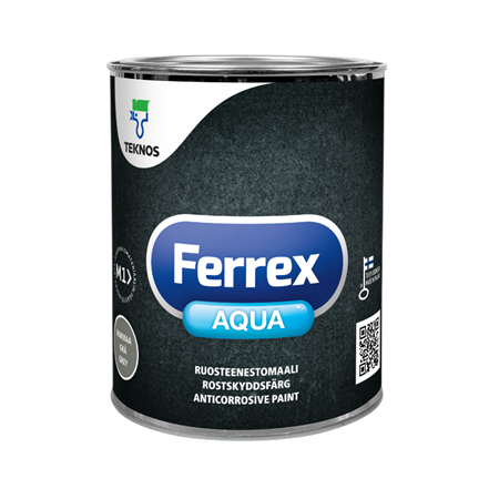 FERREX AQUA ROSTSKYDDSFÄRG GRÅ T1380 0,5l