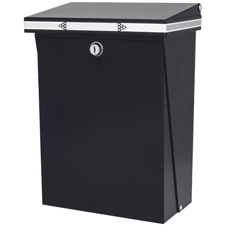 POSTLÅDA SL98 LÅSBAR SVART