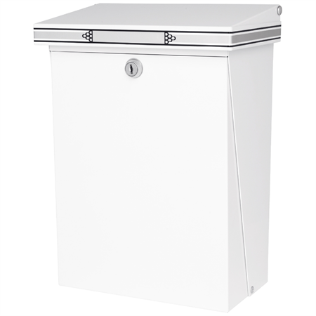 POSTLÅDA SL98 LÅSBAR VIT