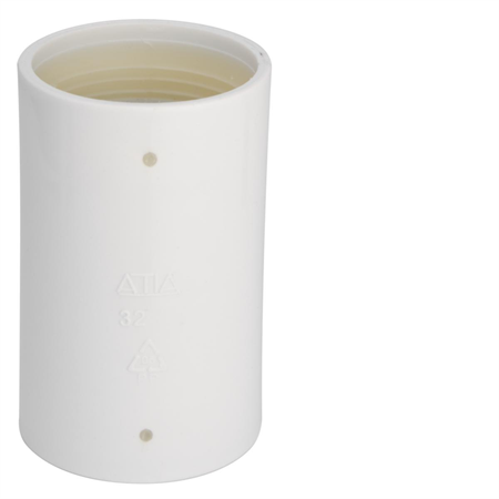 MUFF 32MM VIT PP GUMMITÄTNING