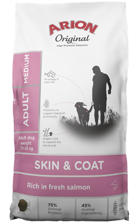ARION DOG SKIN&COAT MEDIUM 12Kg