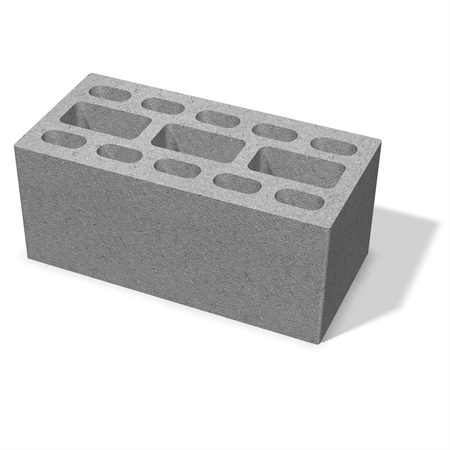 BETONGHÅLSTEN 190x167x390 MM