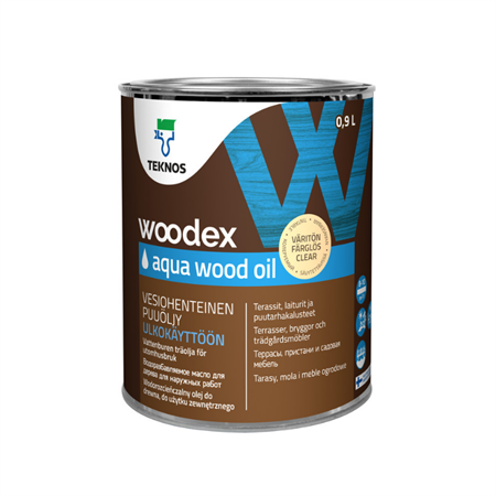 WOODEX AQUA WOOD OIL Färglös 0,9l