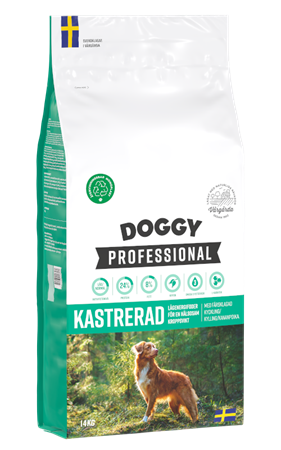 DOGGY GRÖN PRO KASTRERAD 14kg