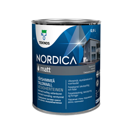 NORDICA MATT HUSFÄRG BAS 1 0,9l