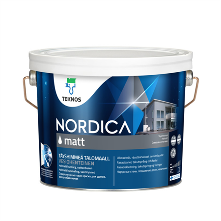 NORDICA MATT HUSFÄRG Svart 2,7l