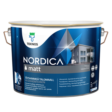 NORDICA MATT HUSFÄRG Svart 9l