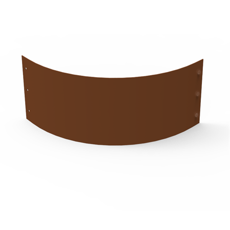 Planteringskant corten 180 mm kvartsbåge 500 mm