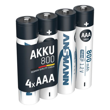BATTERI AAA 4-P LADDB. ANSMANN
