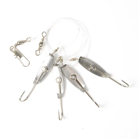 Makrillblänke tackel 4st krok 2/0 0.60mm