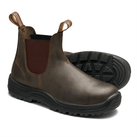 BLUNDSTONE 196 RUSTIC BROWN  STÅLH.