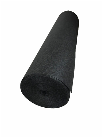 FIBERDUK  RLE 1,2X25M SVART 140G/M N2