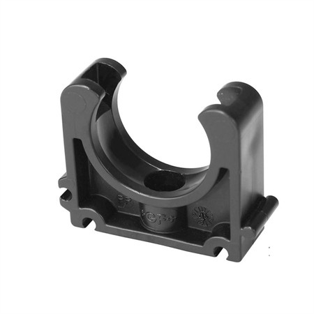 RÖRKLAMMA 20MM 2-P SVART