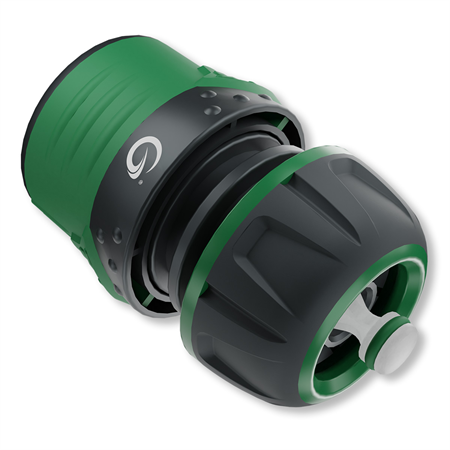 Slangkoppling med stopp-ventil, 1/2"