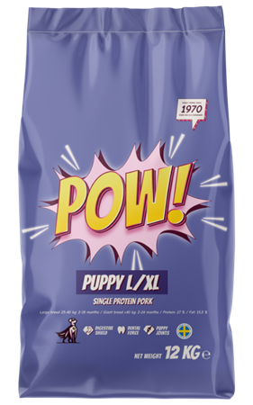 POW! PUPPY L/XL PORK 12kg