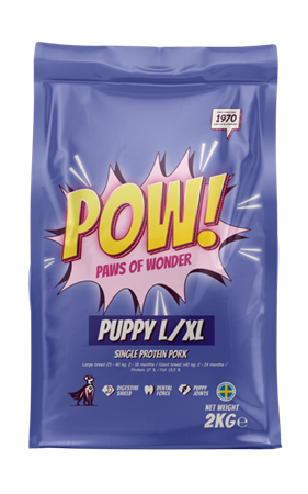POW! PUPPY L/XL PORK 2kg