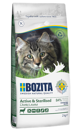 BOZITA TORR ACTIVE&STER. GF LAMM 2kg