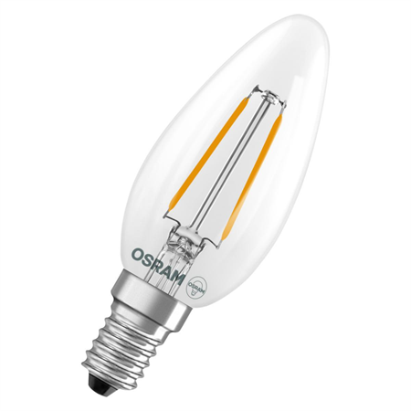 LED-LAMPA KRON (15) E14 KLAR 827 CL B OSRAM