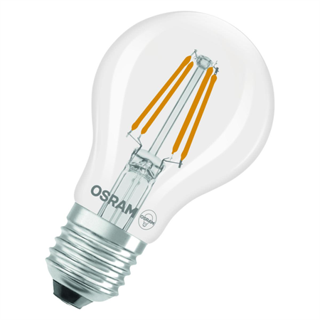 LED-LAMPA NORM (40) E27 DIM KLAR 827 CL A OSRAM