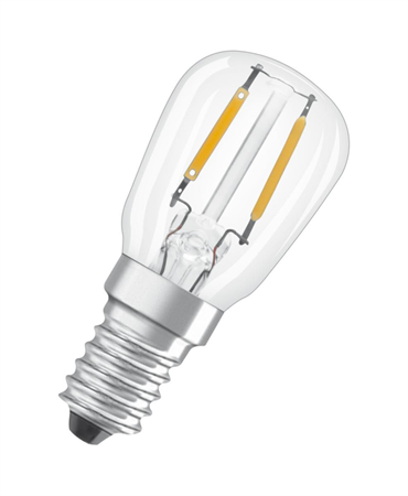 LED-LAMPA PÄRON (12) KLAR E14 827 T26 STAR 2.2W OSRAM