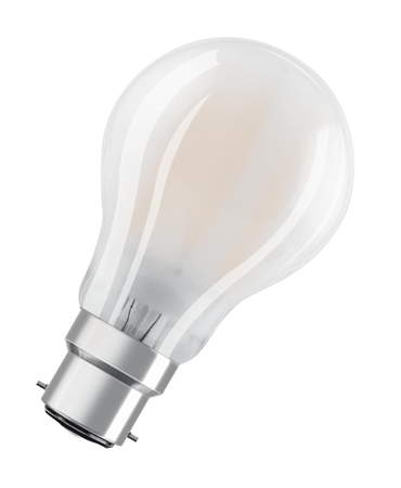 LED-LAMPA NORMAL (40) B22 MATT 827 CL A OSRAM