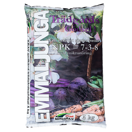 TRÄDGÅRDSGÖDSEL EKO 5KG EMMALJUNGA
