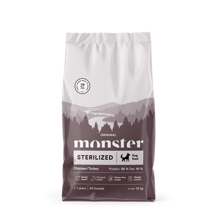 Monster Dog Org.Ster. Chick/Turk 12kg