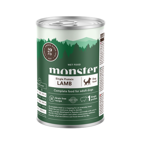 Monster Dog Ad.Sing Lamm burk 400g