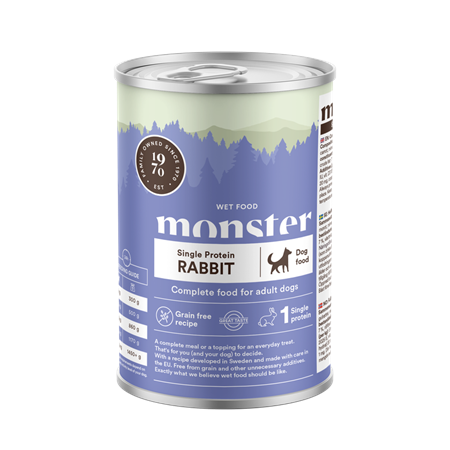 Monster Dog Ad.Sing Rabbit burk 400g