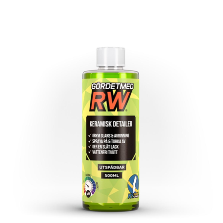 KERAMISKT SNABBVAX RW DETAILER CITRON UTSPÄDBAR FLASKA 0.5L