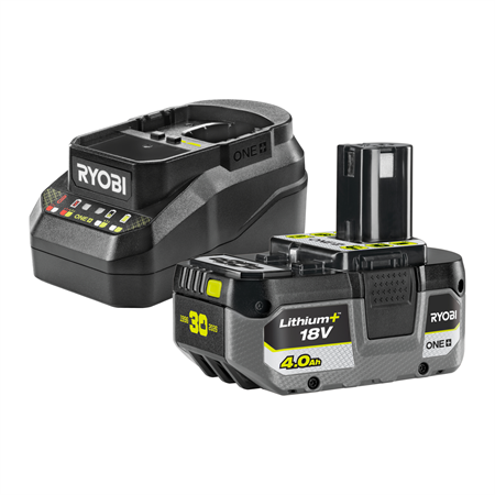 BATTERI RYOBI 30ÅR 18V 4,0AH STARTKIT RC18120B-140X