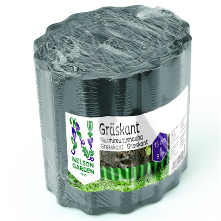 GRÄSKANT ANTRACIT 9M X 15CM