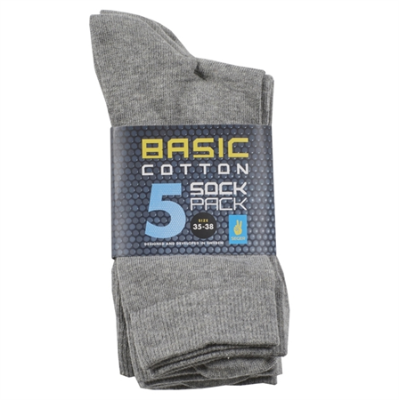 BASIC COTTON SOCK 5-PACK STL. 35-38