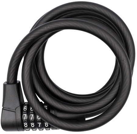 CYKEL SPIRALLÅS BIKE ATTITUDE MATTSVART 10*1800MM KOD