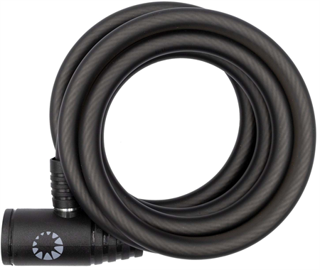 CYKEL SPIRALLÅS BIKE ATTITUDE MATTSVART 10*1800MM NYCKEL