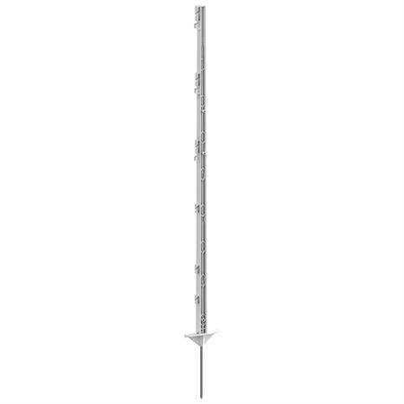 PLASTSTOLPE VIT 125cm 5-P