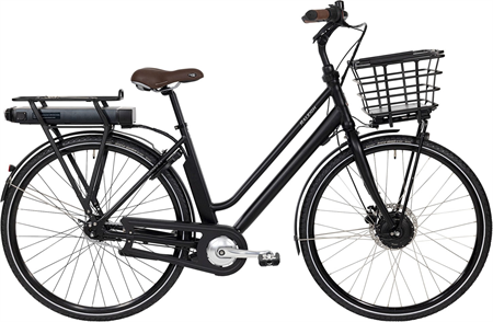 ELCYKEL RALEIGH SUSSEX DAME INK BATT 48CM MATTSVART