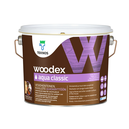 WOODEX AQUA CLASSIC LASYR BAS 3 OFÄRGAD 2,7L