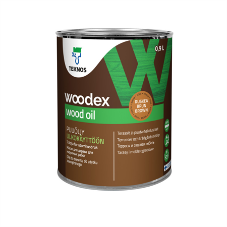 WOODEX WOOD OIL BRUN 0,9LIT