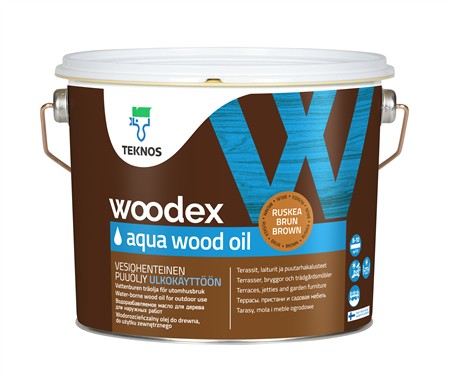 WOODEX AQUA WOOD OIL BRUN 2,7L