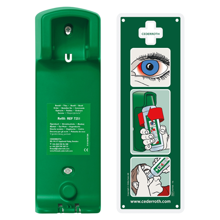 VÄGGHÅLLARE TILL ÖGONDUSCHFLASKA