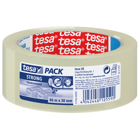 PACKTEJP 38 MM 66M TRANSP 57165